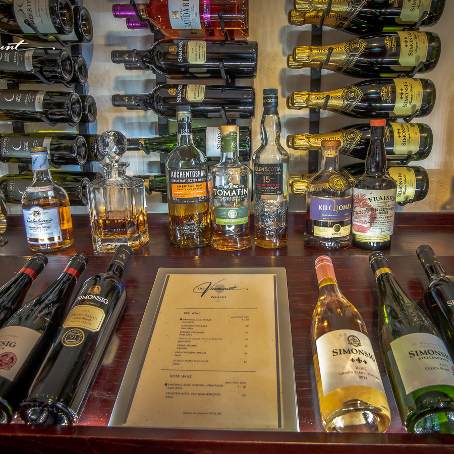 Wines and spirits display