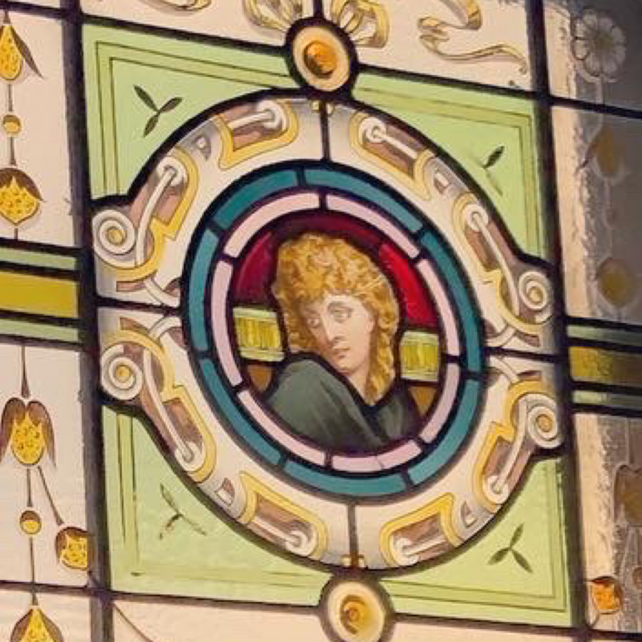 More original stained glass features